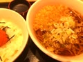 朝そば、明太子ご飯セット 朝そば、明太子ご飯セット